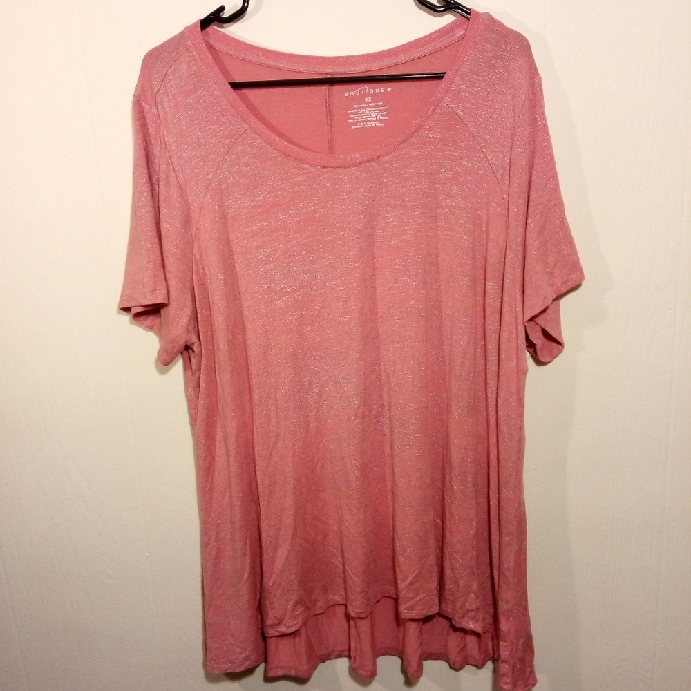 Relaxed-fit Glitter Tee